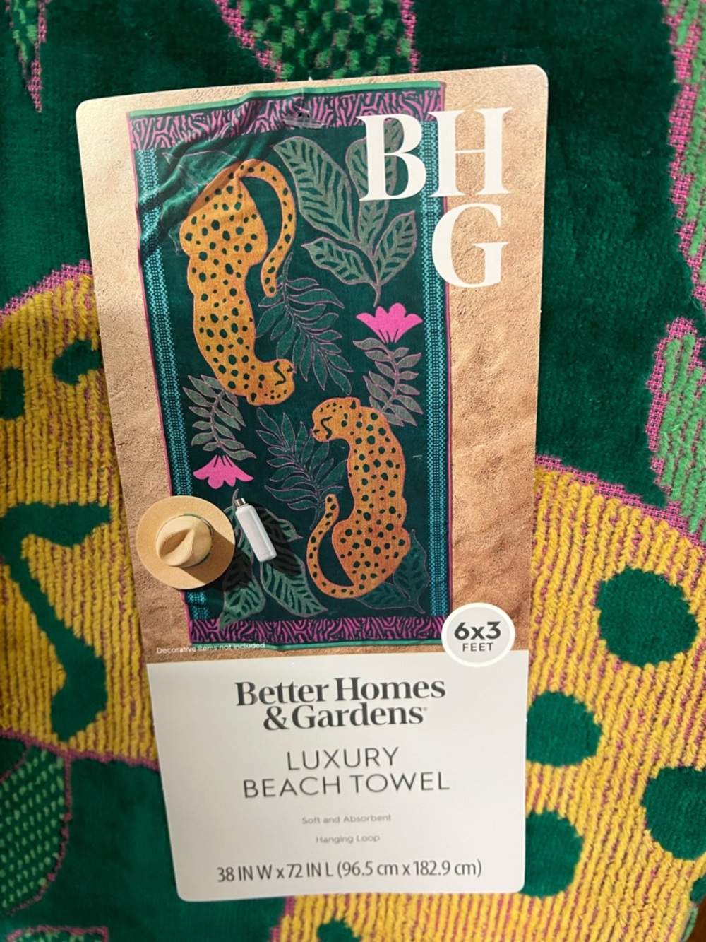 Leopard Couple Large Luxury Beach Towel